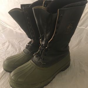 Sorel Kaufman Snow-boots black and green sz 9